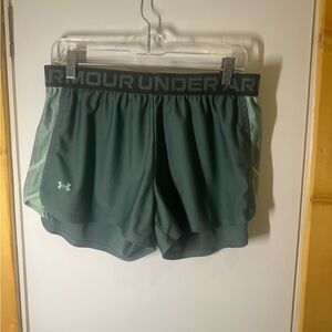 Under Armour Women's Green Athletic Shorts
